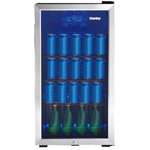 Danby 17.5'' W Freestanding 117 Cans (12 oz.) 3.1 Cubic Feet Beverage Cooler with Reversible Glass Door