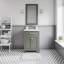 Meuble-lavabo 24 po Gaget en vert glacial avec robinet simple chromé moderne-1113332340-1113332344