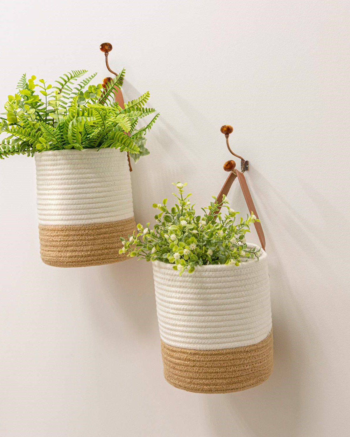 Beachcrest Home™ 2-Pack Jute Rope Hanging Basket - 7.87