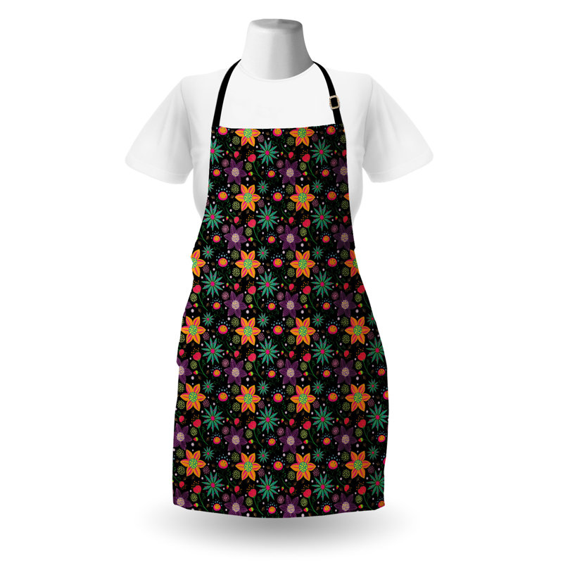 Multicolore tablier floral East Urban Home