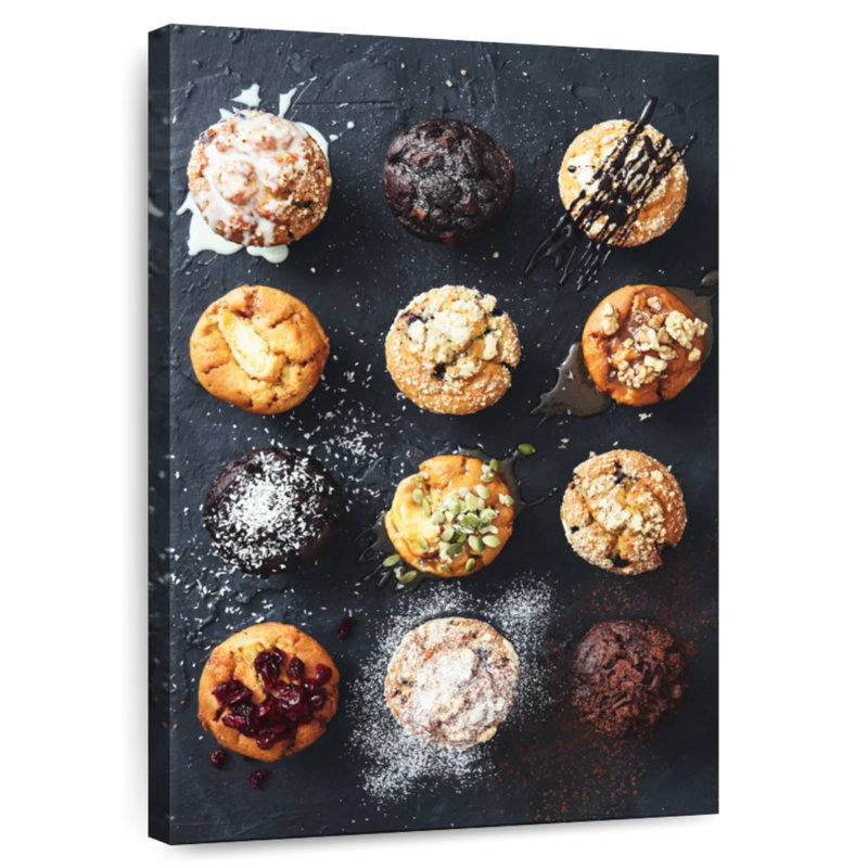 Yarlin Muffins, 51" H x 34" W
