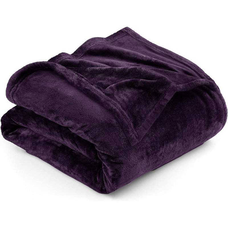 Prime Linens Weighted Throw Blanket, Single, Aubergine