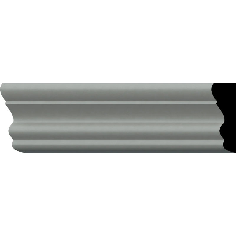 Primed Gray Polyurethane Oxford Crown Moulding 7' 10.5"