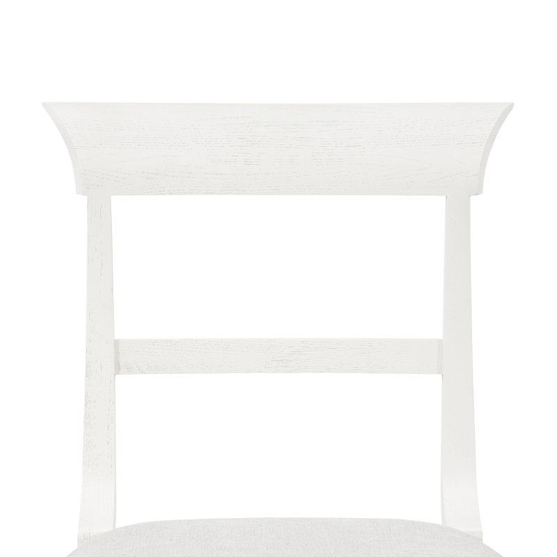 Lawrence Upholstered Dining Chair, Glazed Whisper White
