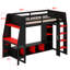 Lit mezzanine avec bureau Gaming