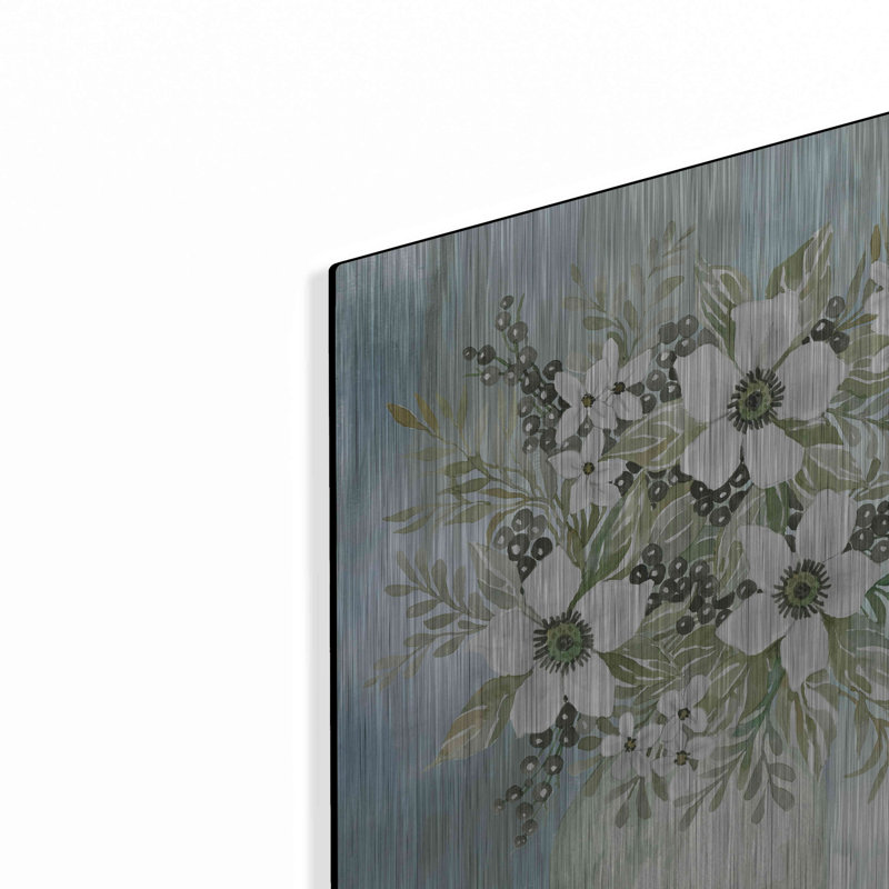 «White Blooms I» par Cindy Jacobs, H 24 po x l 16 po
