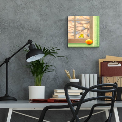 Epic Art 'Fellow Yellow'  by Marvindale Acrylic Glass Wall Art, 12" x 12"
