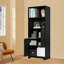 Grande bibliothèque avec armoire de rangement en bois
