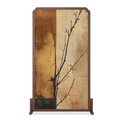 Medieval-Style Spruce Frame Branch Screen