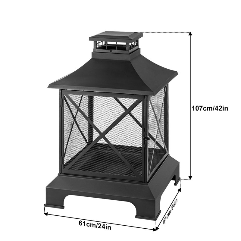 Pagode extérieure en acier H 42 "Eilley