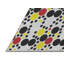 Tapis noir/jaune tissé à la machine-180725718