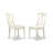 5 Piece Kitchen Table Set for 4 Includes a Rectangle Dining Table and 4 Dining Room Chairs, 36x60 Inch, Linen White-423856981