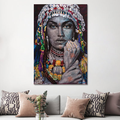 Berber - Amazigh Lady by Tadaomi Kawasaki - Wrapped Canvas Gallery-Wrapped Canvas Giclée