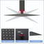 8" Black Square Rainfall Shower Head, Wall/Ceiling Mounted-124802023
