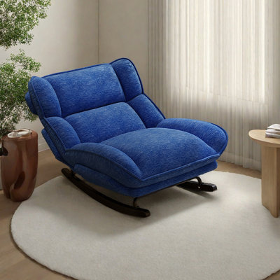 Chaise berçante de balcon avec dossier réglable