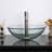 Tempered Glass Circular Vessel Bathroom Sink-170141481