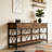 Long Console Table Entryway Accent Table with Storage Drawers