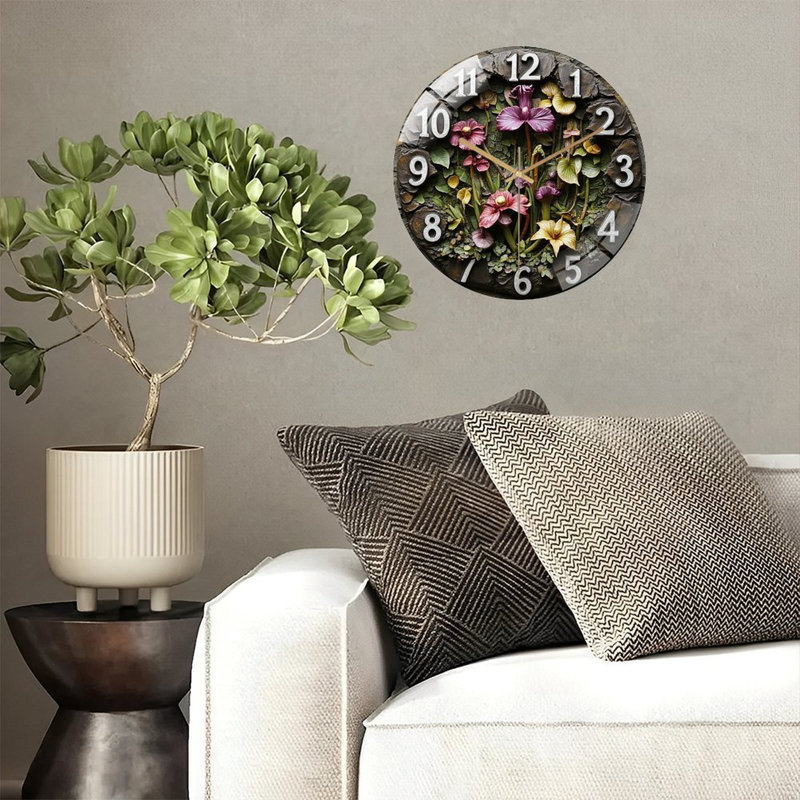 Horloge murale en pierre 12 po