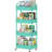 4-Tier Plastic Rolling Utility Cart with Handle, Multi-Functional Storage Trolley, Living Room, Kitchen, Movable Storage Organizer with Wheels-114210615-114210614