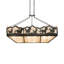 Luminaire suspendu pour table de billard en bronze 6 lumières Tifa