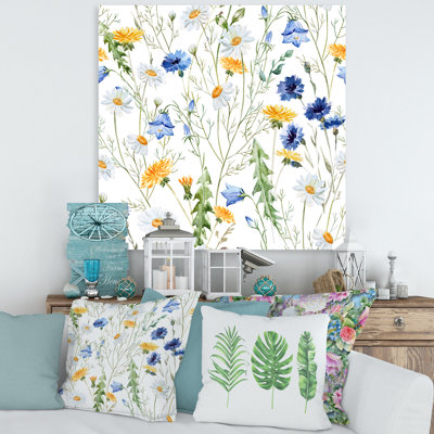 Camomille et Clover Bell II - peinture sur toile