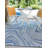 Gabija Abstract Navy Blue Indoor/Outdoor Area Rug-977802633