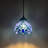 Shehan Tiffany Mini Hanging Lights Stained Glass Baroque Style LED Bulb Included H50"W6"-90684925
