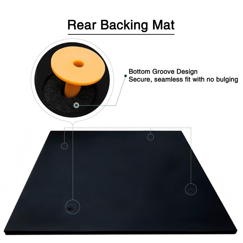 Tapis de golf YUNIC - 5 pi x 5 pi - Tapis d'entraînement pour pelouse artificielle de qualité supérieure