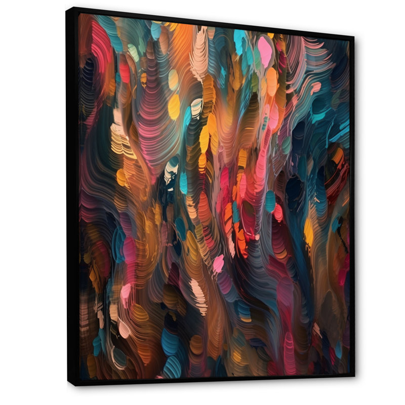 Random Swirls Abstract - Reproductions de toiles géométriques abstraites, H 20 po x l 12 po x P 1 po