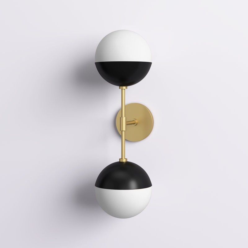 Kilwin Steel Armed Sconce, Aged Brass