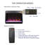 Electric Fireplace Insert with Realistic Flame, Ultra Thin Heater, Remote Control, Timer, and Overheating Protection for Safe and Cozy Heating