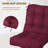 Outdoor Replacement Cushion Set Deep Seating Seat / Back Cushions with Ties (Set of 2)-396330686