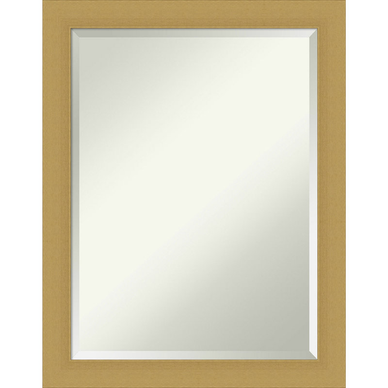 Arturas Flat Wall Mirror, 27.5" x 21.5", Gold