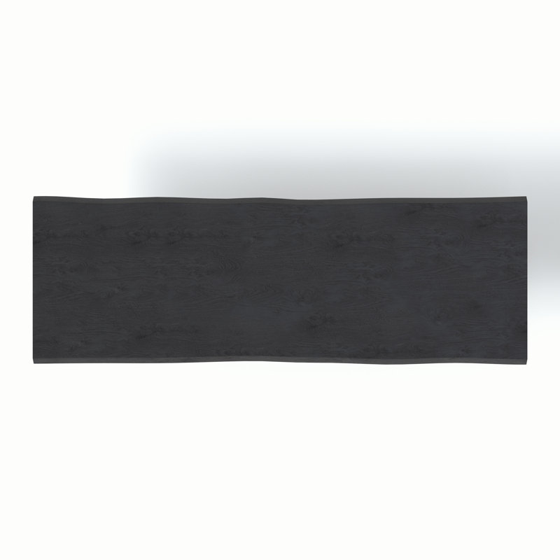 Brooks X Base Dining Table, Ebonized, 29.75"H x 116"L x 40"W, Black