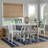 44" Round Solid Wood Pedestal Dining Table