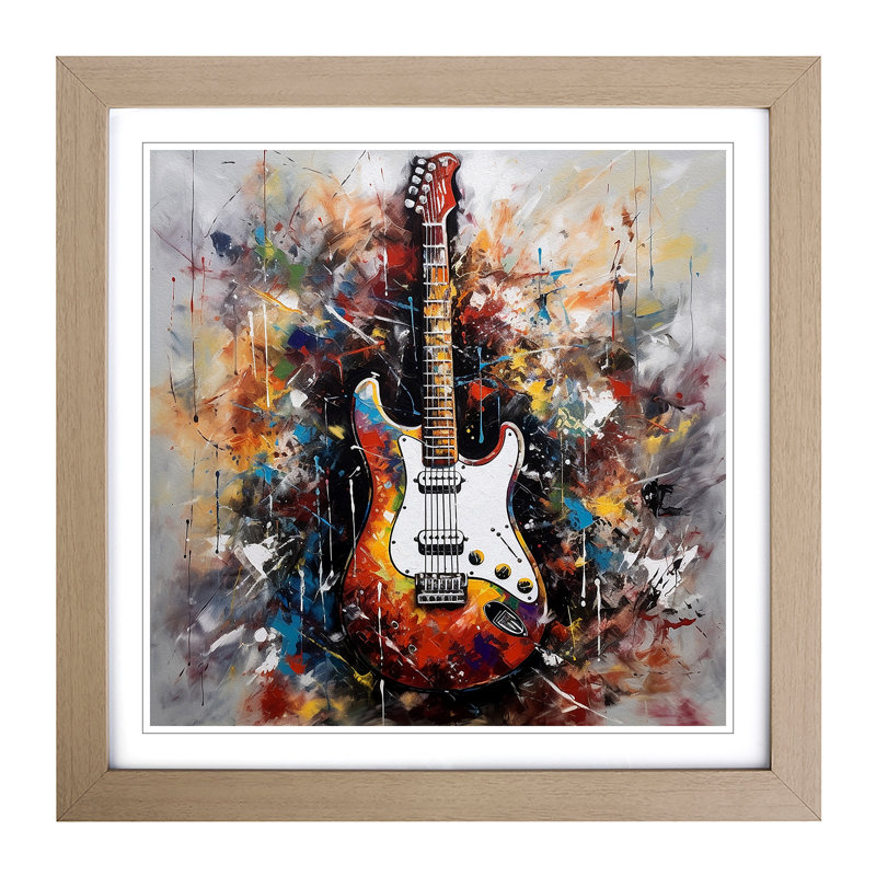 Single Picture Frame Print on Wood, Oak