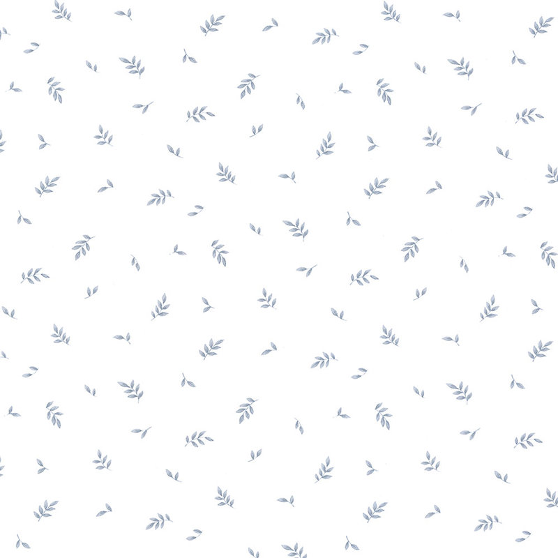 Rouleau de papier peint texturé L 32,7 pi x l 20,5 po Richmond Leaves Toile, Bleu