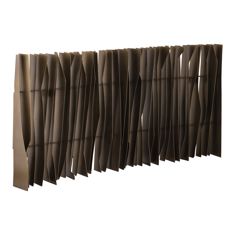 Art mural dimensionnel Ridge - laiton