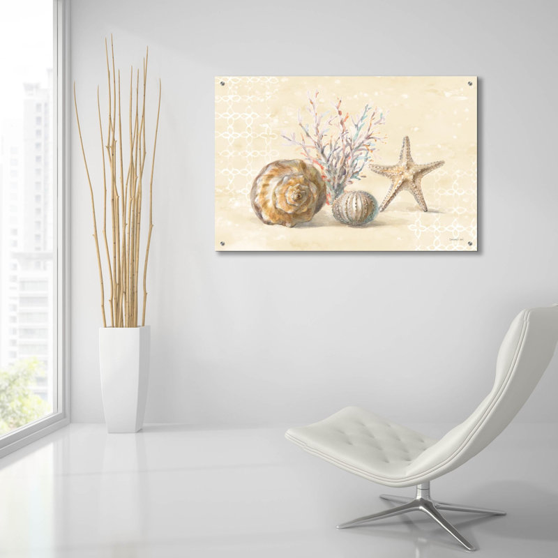 «Sunrise Beach 1» par Danhui Nai, art mural en verre acrylique, H 24 po x l 36 po x P 0,2 po
