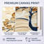 «Gold Winter Maple Tree Essence», art mural encadré 3 pièces-129075599-129075593