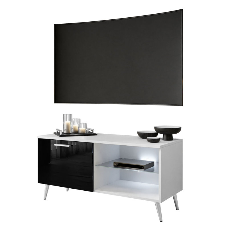 Koah Unfinished TV Stand for TVs up to 42", Black