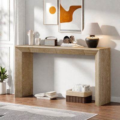 Modern Farmhouse Console Table With 2 Concealed Drawers by Latitude Run
