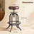 Arefa Swivel Upholstered Faux Leather Adjustable Height Counter Stool with Iron Frame-1312167669