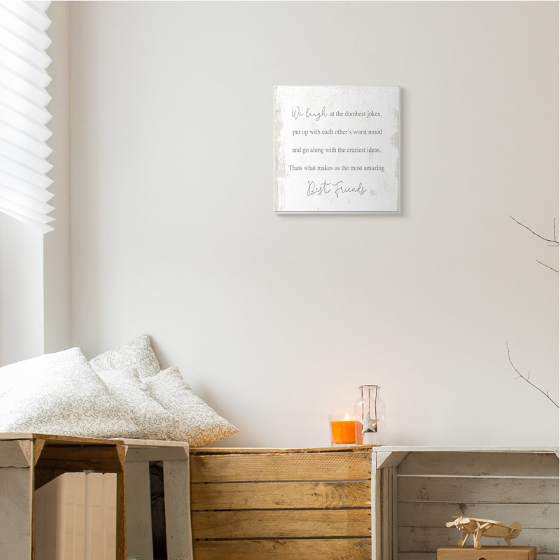 Amazing Best Friends, Plaque murale, H 12 po x l 12 po x P 0,5 po