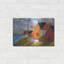 «Lighthouse Cottage Hillside View» par Cathy Horvath-Buchanan, art mural en métal, 16 po x 12 po