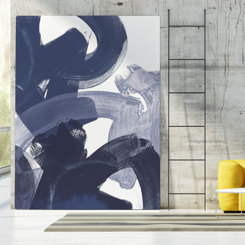 Reproduction d’art sur toile tendue, "blue on blue i" par june erica vess