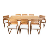 Venice 9 - Piece Solid Wood Dining Set