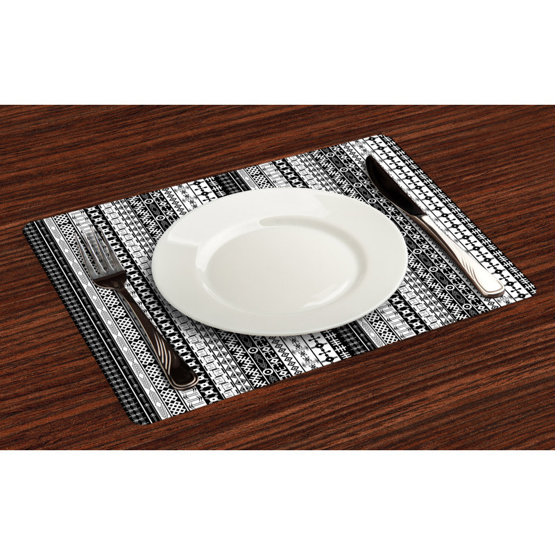 Polyester Geometric Rectangle Placemat