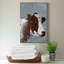 Vache sur métal galvanisé - peinture sur toile tendue-1307923253