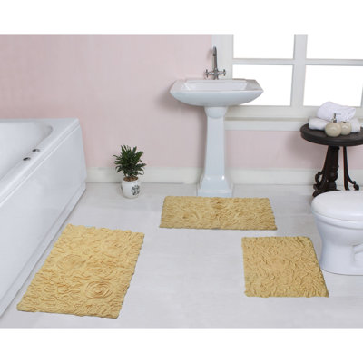 100% Cotton Bath Rug (Set of 3)
